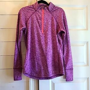 3/4 zip running top